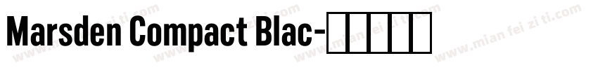 Marsden Compact Blac字体转换